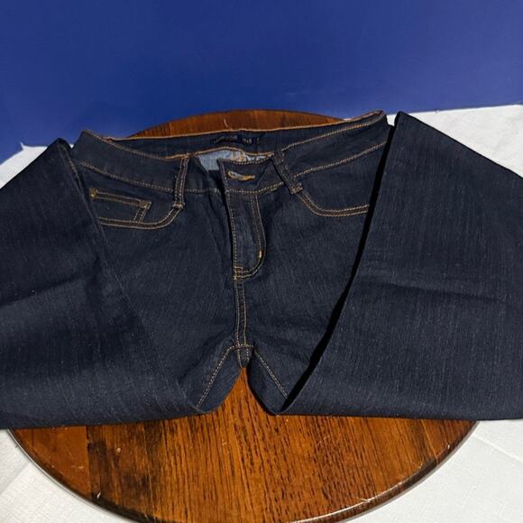 Love Culture Dark Blue Straight Leg Jeans - Picture 5 of 6